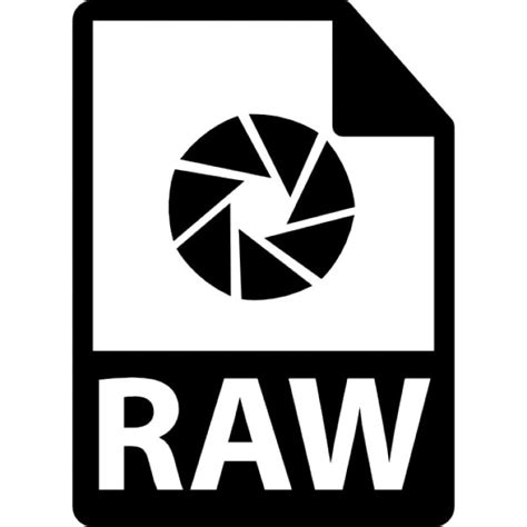 Raw File Format Symbol Icons Free Download
