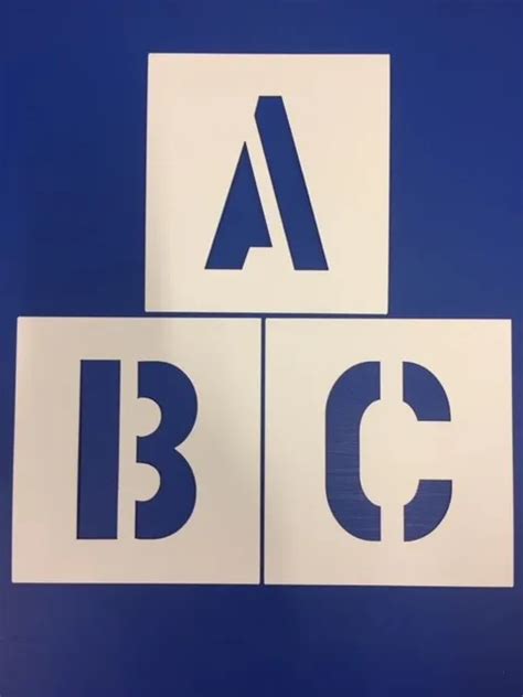 Big Alphabet Stencil Letters Or Numbers 150mm High 6 Inch Separate