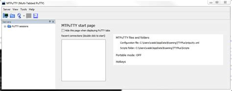 Download Mtputty Multi Tabbed Putty Portable V16 Beta Freeware