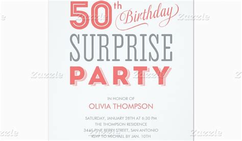 Invitations Th Birthday Party Wordings Surprise Th Birthday Party Invitation Wording