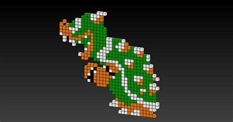 Bowser Mario Pixel Art Grid Pixel Art Grid Gallery