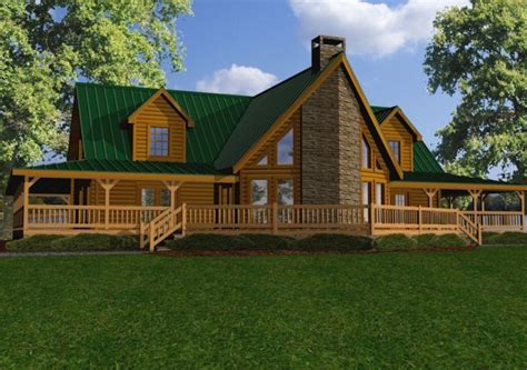 Large Log Homes And Cabins Kits And Floor Plans Battle Creek Log Homes