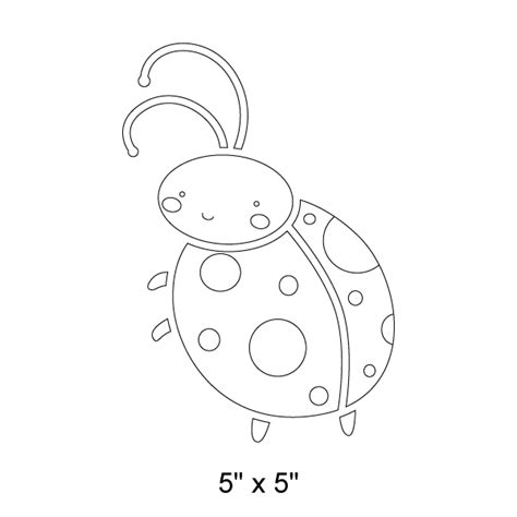 Ladybug Stencil 3