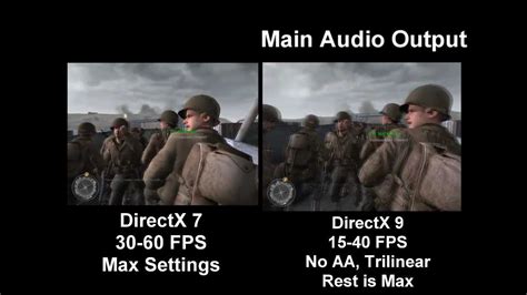 Call Of Duty 2 Directx 7 Vs Directx 9 Side By Side Youtube