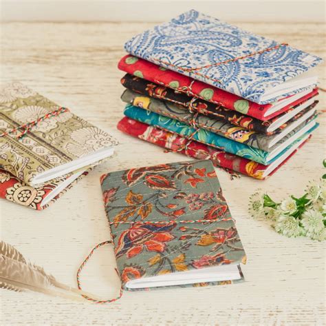 Hand Block Printed Cotton Notebook By Paper Haveli