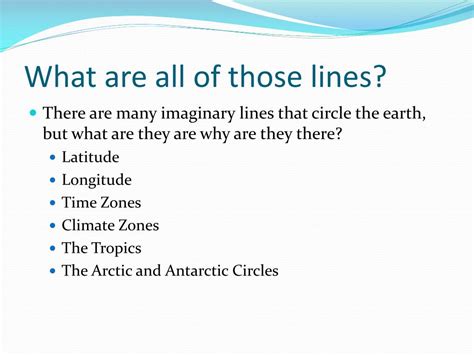 Ppt The Imaginary Lines Around The Earth Powerpoint Presentation