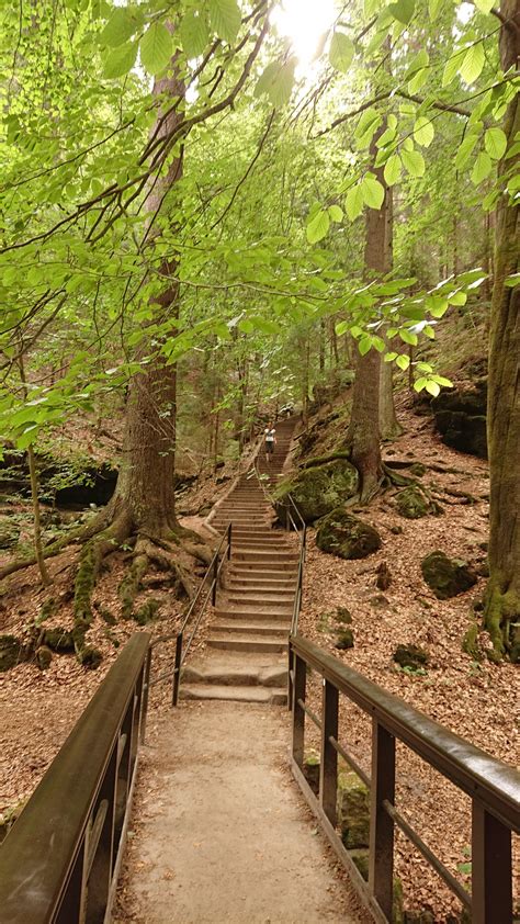 Start im beschaulichen kurort rathen. Wanderung durch Polenztal zur Bastei und zu Schwedenlöcher