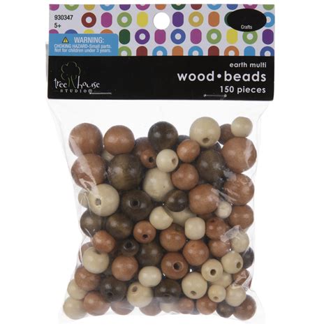Earth Multi Round Wood Beads Hobby Lobby 930347