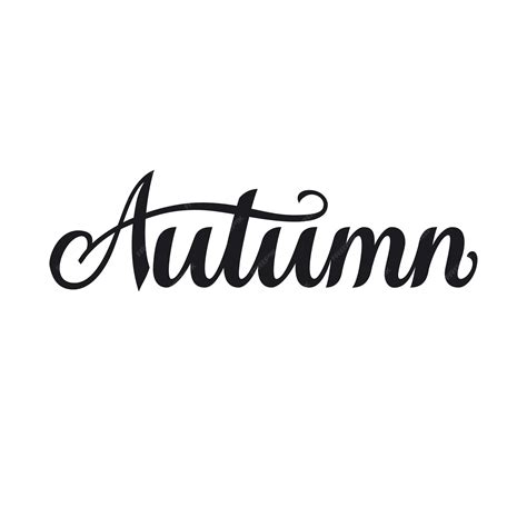 Premium Vector Handwriting Calligraphic Letter Autumn Hand Drawn Name