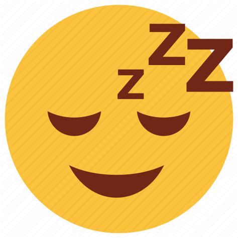Cartoon Character Emoji Emotion Face Rest Sleep Icon Download