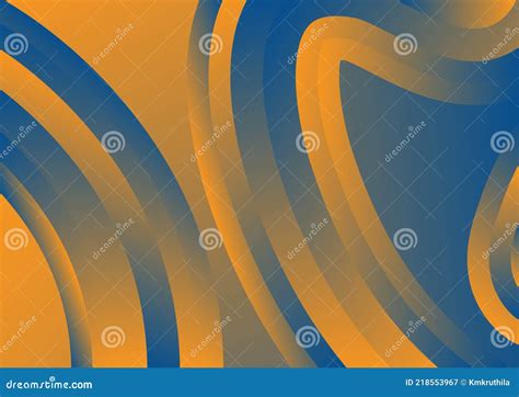 Blue And Orange Gradient Background Graphic Stock Vector Illustration