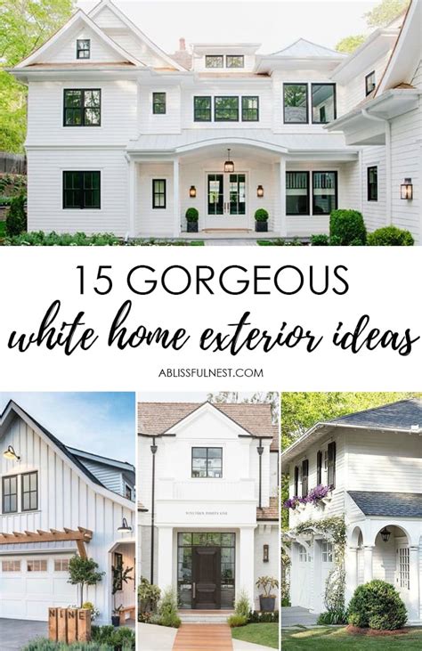We virtually paint brick houses everyday and know what works and what doesn't. 15 Best White Home Exterior Ideas to Up Your Curb Appeal
