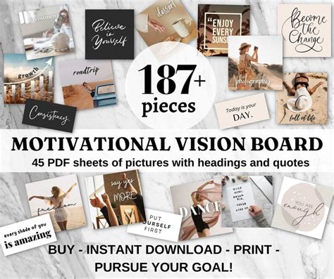 Vision Board Printable 2024 Vision Board Party Kit Etsy Australia
