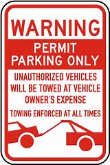 Images of Unauthorized Parking Towing