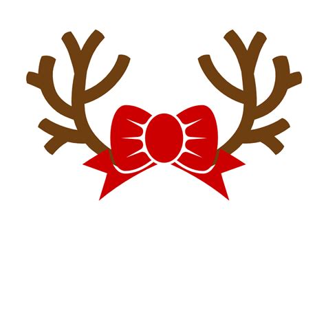 Matching Sibling Reindeer Antlers Christmas Free Svg File Svg Heart