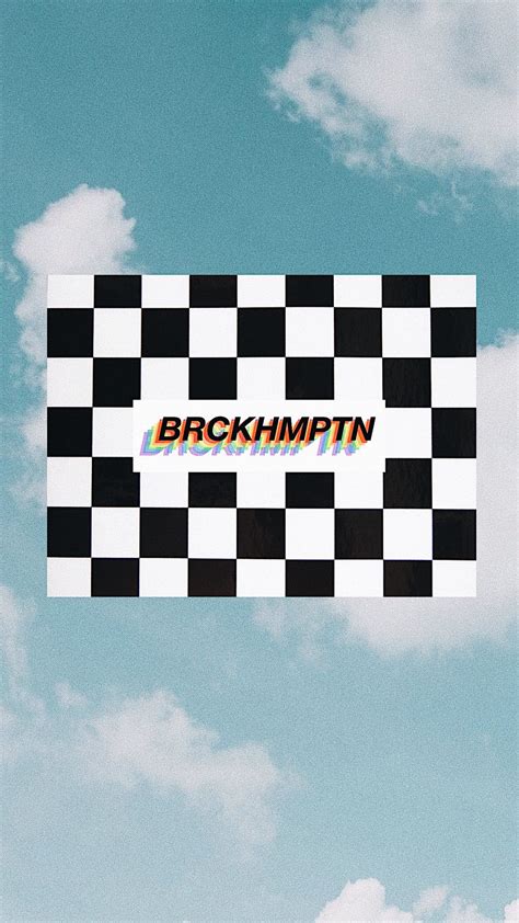 Looking for the best aesthetic wallpapers? brockhampton, iphone wallpaper, aesthetic, checkered, logo, clouds. #brockhampton #wallpaperipho ...