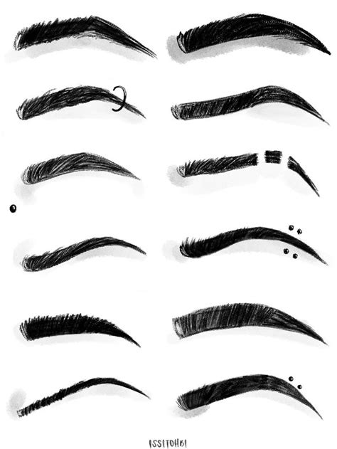 Sunday Sketch Sheet From Issitohbi In 2020 Eyebrows Sketch How To