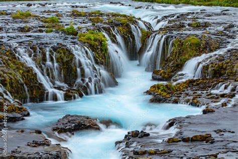 Brúarfoss Waterfall Iceland Stock Photo Adobe Stock