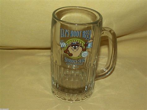 Taz Root Beer Stein Mug Cup Glass Taz S 1995 Serious Suds Treat Yourself Serious Beer Steins