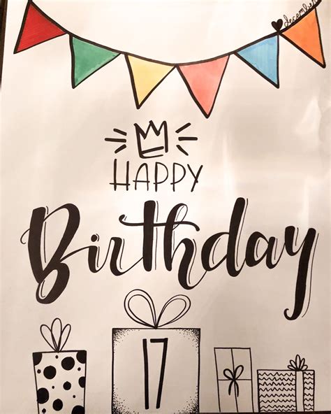 Happy Birthday Poster Diy Birthday Card For Boyfriend Birthday