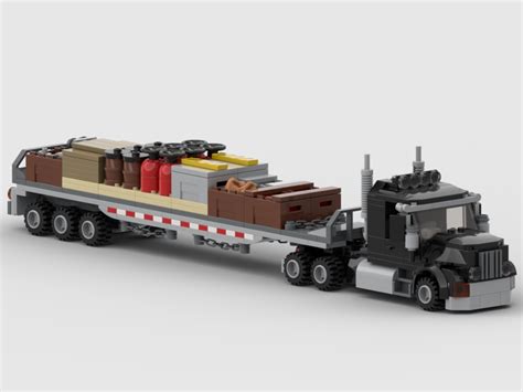 The cuckoo clock, a remix of ev3 (31313) and the lego technic heavy lift helicopter (42052), and the. LEGO MOC Truck & Flatbed Trailer by HaulingBricks | Rebrickable - Build with LEGO