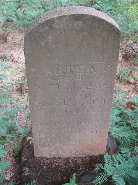 Martha Catherine Church Millsaps 1871 1911 Find A Grave Memorial