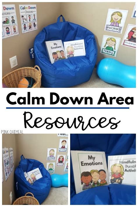 Calm Down Corner Resource Pack Pink Oatmeal Shop Preschool