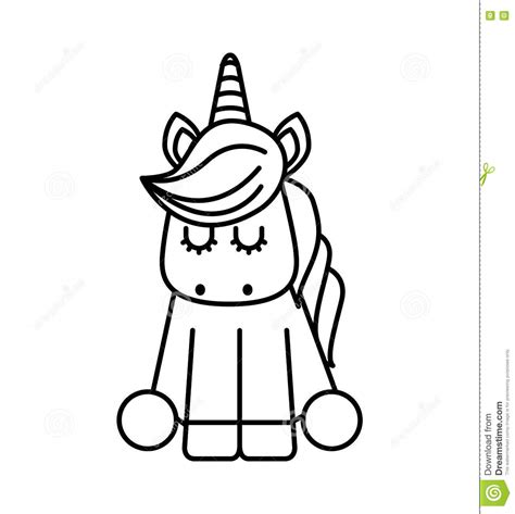 Poza obrazkiem dostępny jest też jako szablon do druku, piękny jednorożec kolorowanka dla dzieci Cute fantasy unicorn icon stock vector. Illustration of ...