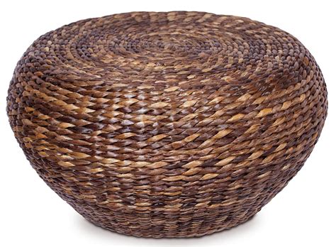 Please note glass top is no longer inset. Birdrock Home Round Seagrass Coffee Table - Free Shipping ...