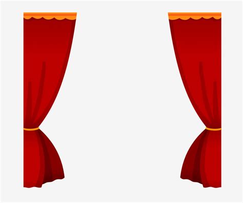 Hand Drawn Curtain Illustration Curtain Illustration Of The Theater Red