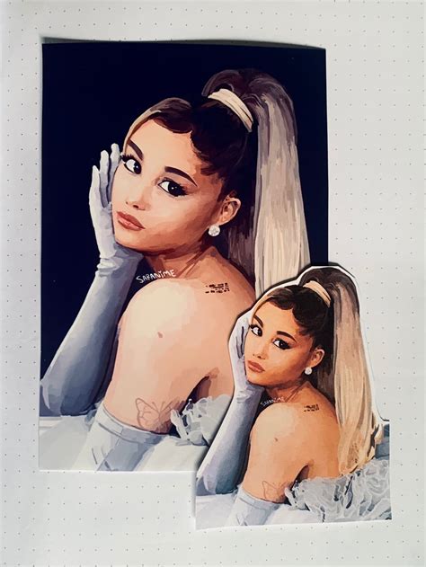 Ariana Grande Art Print And Sticker Aesthetic Poster Print Etsy