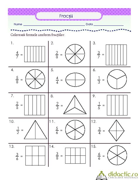 Fractii Si Forme Geometrice Nicoletamorogan2 01092014 Math
