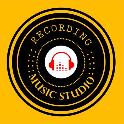 Music lessons was founded by a parent and a musician who had experienced first hand the. Music studio logo round black design headphone icon Free ...