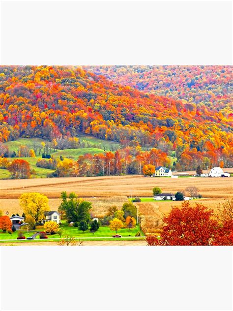 Autumn Hills Of Southern Ohio Framed Art Print For Sale By Randy