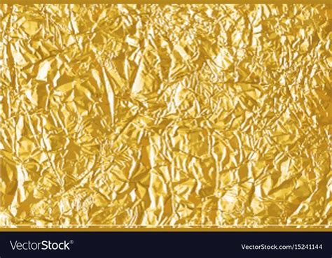 Gold Foil Texture Backgroundabstract Vector Image On Gold Foil