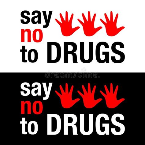 Say No To Drugs Stock Illustrations 99 Say No To Drugs Stock