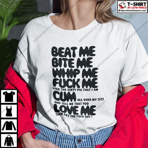 obscene lover shirt beat me bite me whip me fuck me