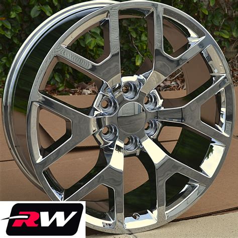 Chevrolet Silverado Wheels 2014 Gmc Sierra Chrome Rims 22 Inch 22x9