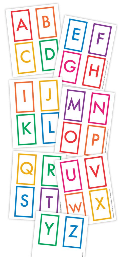 Alphabet Printable Flash Cards