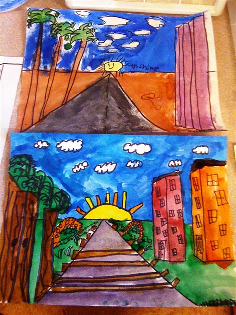 Lakeview Art Enrichment One Point Perspective