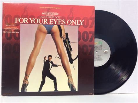 James Bond For Your Eyes Only Original Motion Pic Soundtrack Vinyl Lp