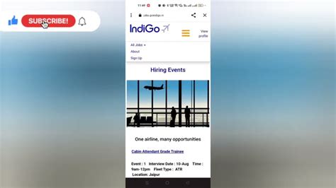 Indigo Hiring New Policy New Website Cabin Crew Walk In Interview