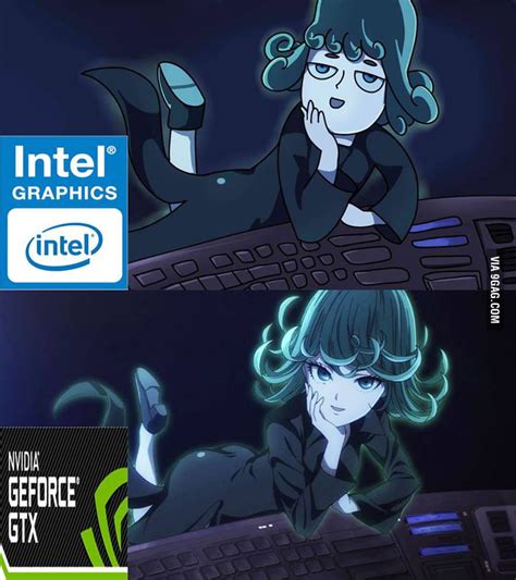 Intel Vs Nvidia Anime One Punch Man 9gag