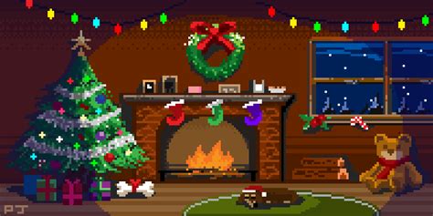 Christmas Pixel Art Background Adr Alpujarra