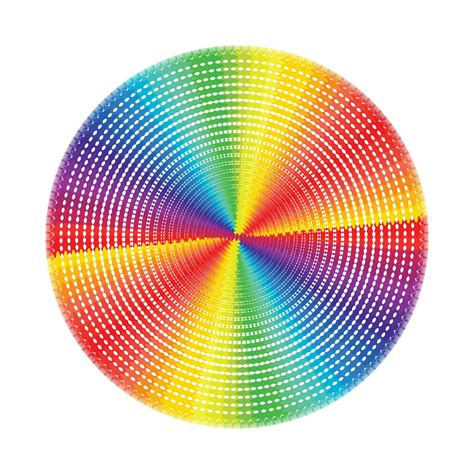 Vector Abstract Rainbow Circles Effect Background 28647122 Vector Art