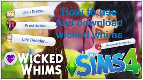How To Install Wicked Whims Mod For Sims 4 2020 Update YouTube