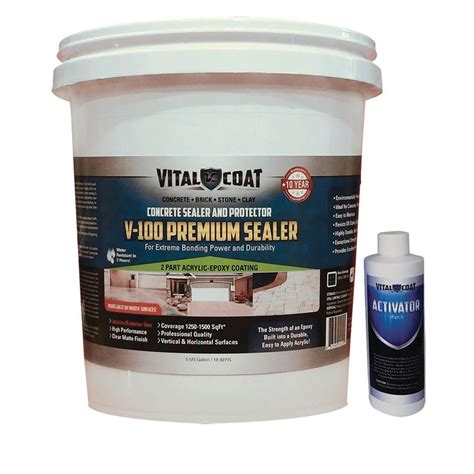 Vital Coat V 100 Premium 46 Lb Water Base Acrylic Epoxy