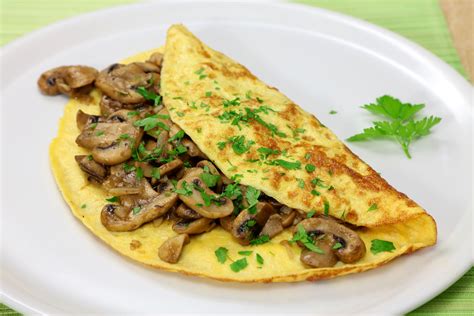 Vegetarian Mushroom And Leek Omelette Recipe