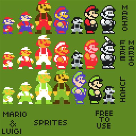 A Ton Of 8 Bit Mario Sprites Some Are Fanmade Pixelart
