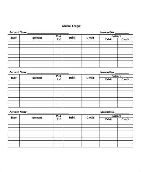 Ledger Paper Template 7 Free Wordpdf Document Download Free